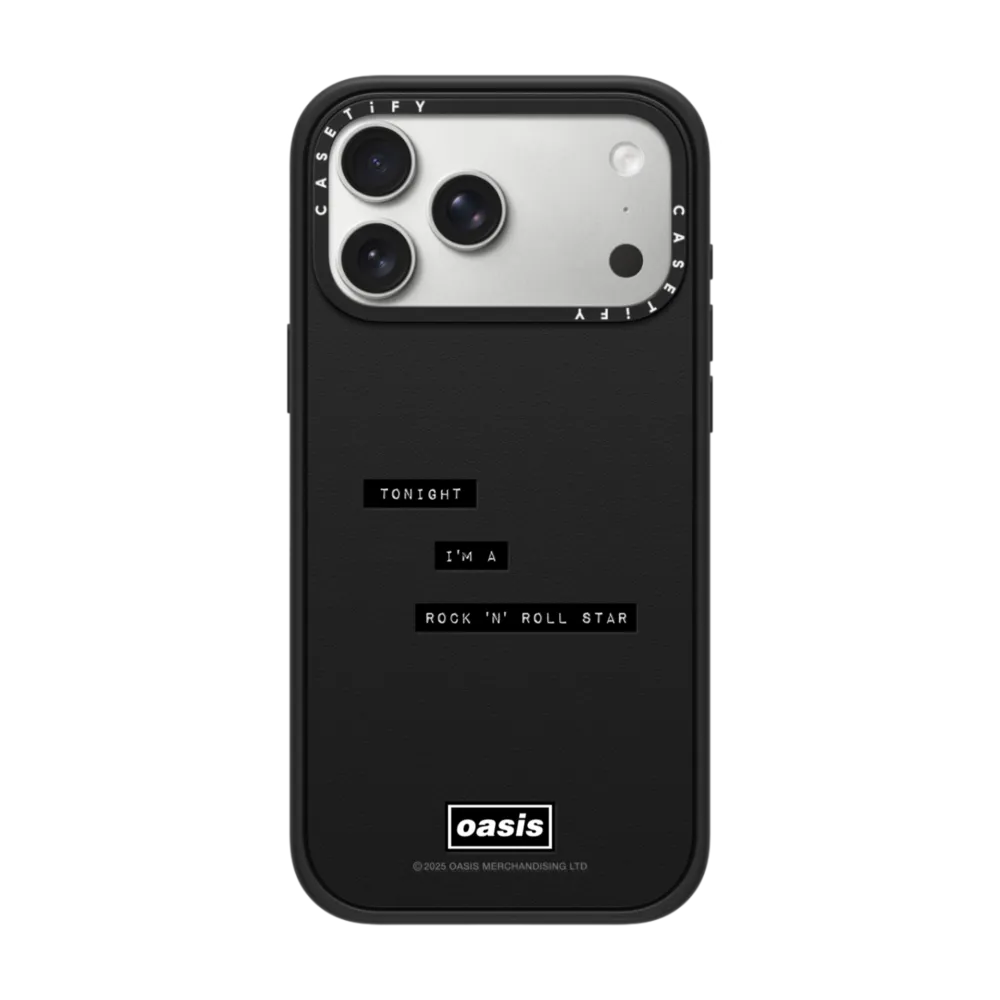 Impact iPhone 17 Pro Max Case MagSafe Compatible - Rock 'N' Roll Star Lyric Case