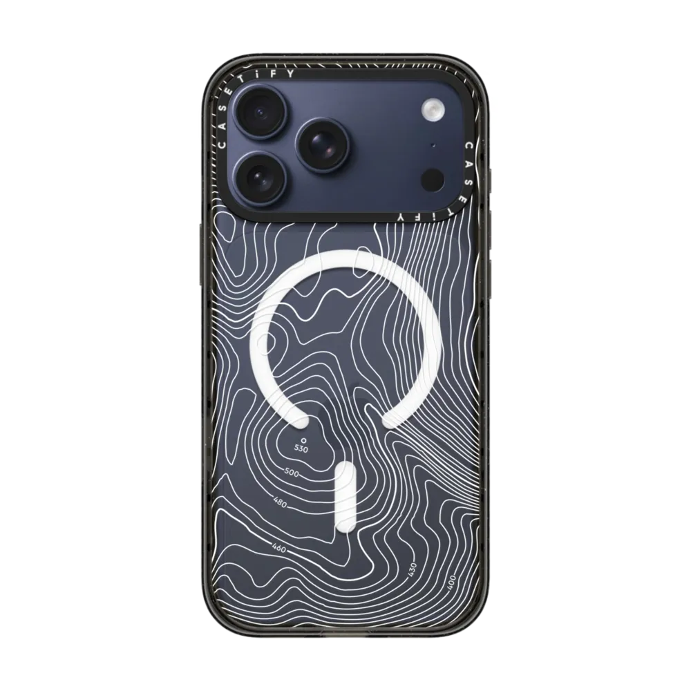 Impact iPhone 17 Pro Max Case MagSafe Compatible - Topography Map