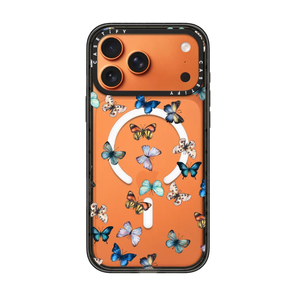 Impact iPhone 17 Pro Max Case MagSafe Compatible - Noir Butterfly