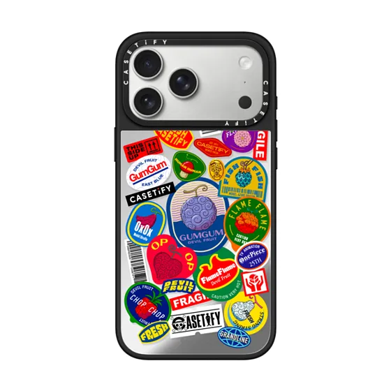 Mirror iPhone 17 Pro Max Case MagSafe Compatible - ONE PIECE 25th Straw Hat Crew Sticker Case