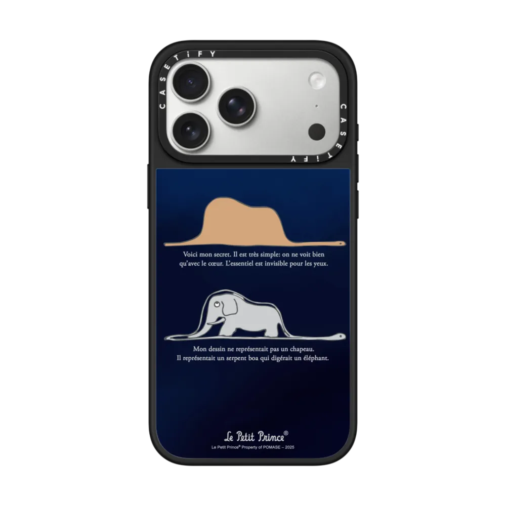 Mirror iPhone 17 Pro Max Case MagSafe Compatible - Le Petit Prince Elephant Case