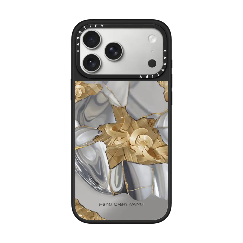 Mirror iPhone 17 Pro Max Case MagSafe Compatible - Metal Bamboo Case