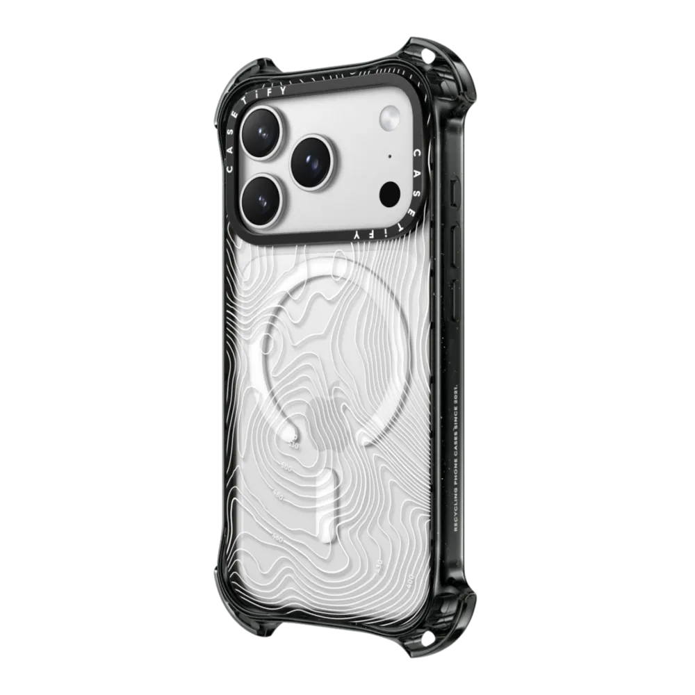 Bounce iPhone 17 Pro Max Case MagSafe Compatible - Topography Map