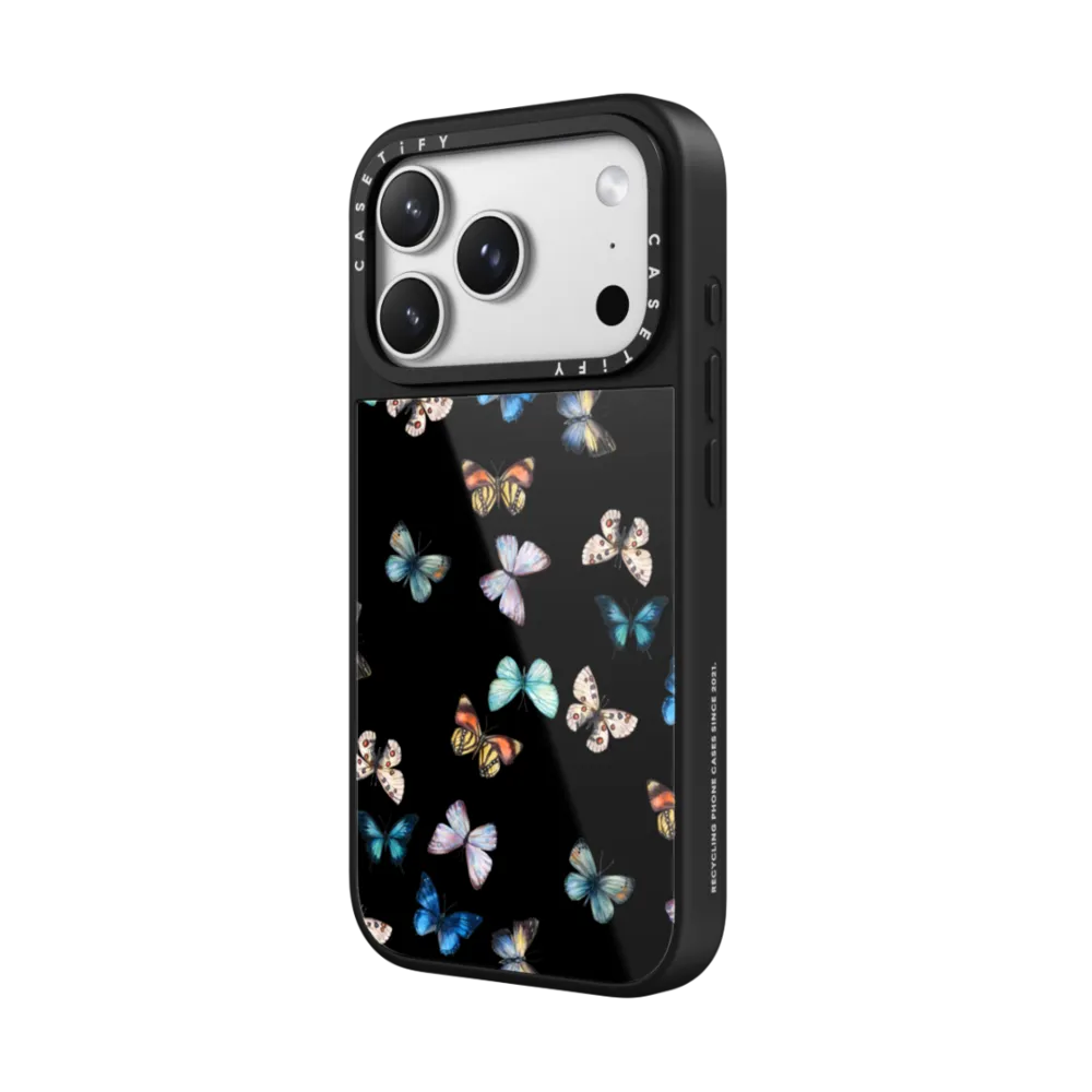 Glaze iPhone 17 Pro Max Case MagSafe Compatible - Noir Butterfly