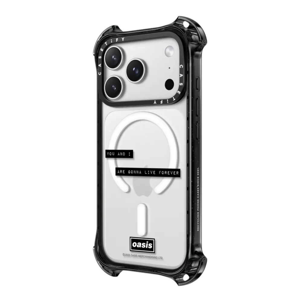 Bounce iPhone 17 Pro Max Case MagSafe Compatible - Live Forever Lyric Case