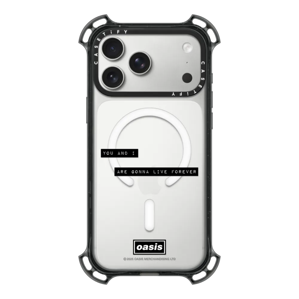 Bounce iPhone 17 Pro Max Case MagSafe Compatible - Live Forever Lyric Case
