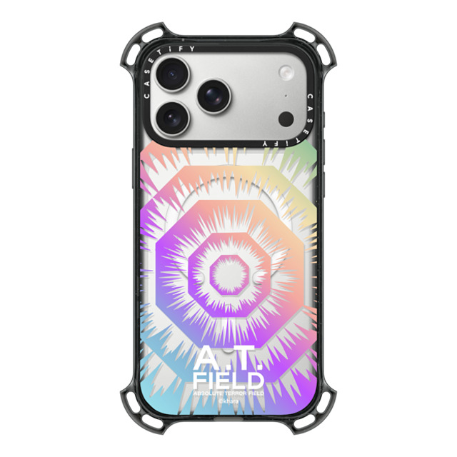 �G���@���Q���I�� x CASETiFY iPhone 17 Pro Max �P�[�X �u���b�N �o�E���X�P�[�X A. T. Field Case