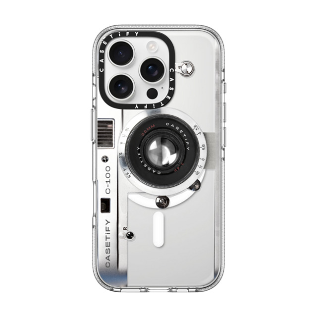 CASETiFY iPhone 16 Pro ケース クリア クリア ケース MagSafe対応 Camera Case - Retro casetify