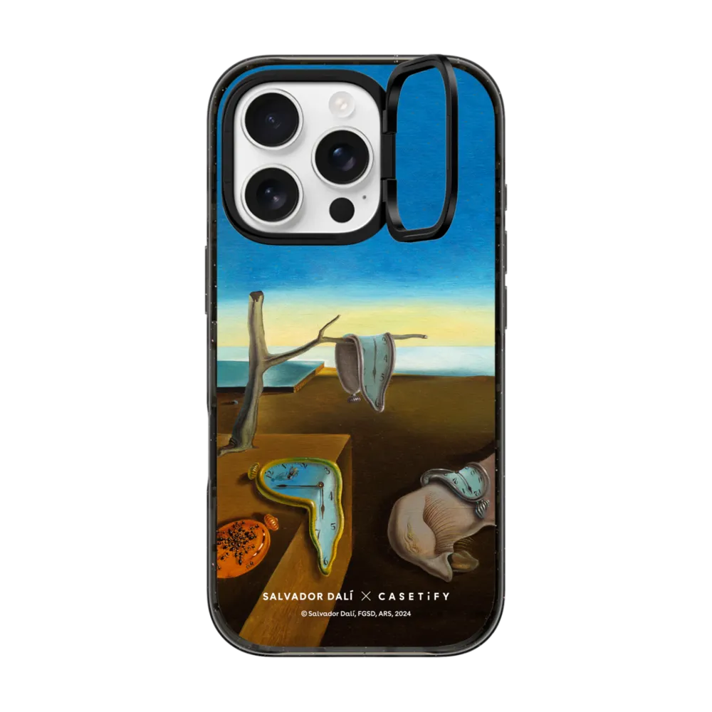 Impact Ring Stand iPhone 16 Pro Case MagSafe Compatible - The Persistence of Memory (1931) Case