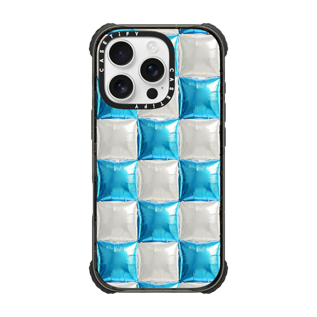 CASETiFY iPhone 16 Pro Case Black ウルトラ インパクトケース MagSafe 対応 Pattern,Y2K Y2K,Pattern Balloon Checkers - Sky Blue Back to School CASETiFY iPhone 16 Pro Case Black ウルトラ インパクトケース MagSafe 対応 Pattern,Y2K Y2K,Pattern Balloon Checkers - Sky Blue Back to School
