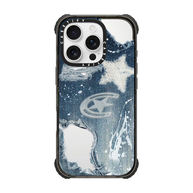 CASETiFY iPhone 16 Pro Case Black ウルトラ インパクトケース MagSafe 対応 Pattern Denim CASETiFY iPhone 16 Pro Case Black ウルトラ インパクトケース MagSafe 対応 Pattern Denim