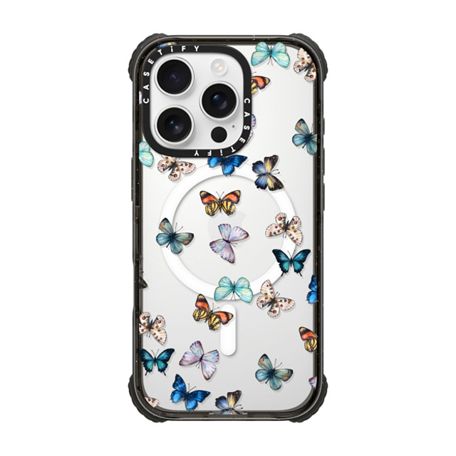 CASETiFY iPhone 16 Pro ケース ブラック ウルトラ インパクトケース MagSafe 対応 Animal Animal Noir Butterfly Father's Day CASETiFY iPhone 16 Pro ケース ブラック ウルトラ インパクトケース MagSafe 対応 Animal Animal Noir Butterfly Father's Day