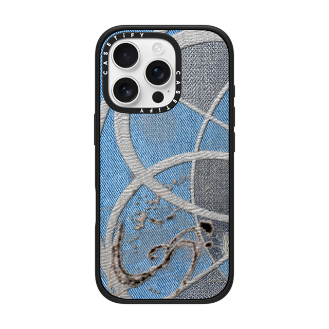 CASETiFY iPhone 16 Pro Case マットブラック インパクトケース MagSafe対応 Surrealism Surrealism Cyber Denim Father's Day CASETiFY iPhone 16 Pro Case マットブラック インパクトケース MagSafe対応 Surrealism Surrealism Cyber Denim Father's Day