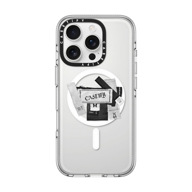 CASETiFY iPhone 16 Pro Case クリア クリア ケース MagSafe対応 Y2K Y2K Tag Collage Back to School CASETiFY iPhone 16 Pro Case クリア クリア ケース MagSafe対応 Y2K Y2K Tag Collage Back to School