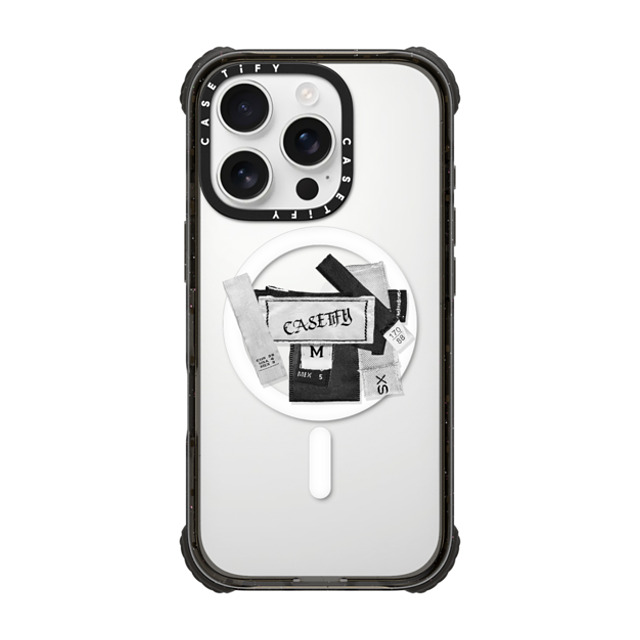 CASETiFY iPhone 16 Pro Case Black ウルトラ インパクトケース MagSafe 対応 Y2K Y2K Tag Collage Back to School CASETiFY iPhone 16 Pro Case Black ウルトラ インパクトケース MagSafe 対応 Y2K Y2K Tag Collage Back to School
