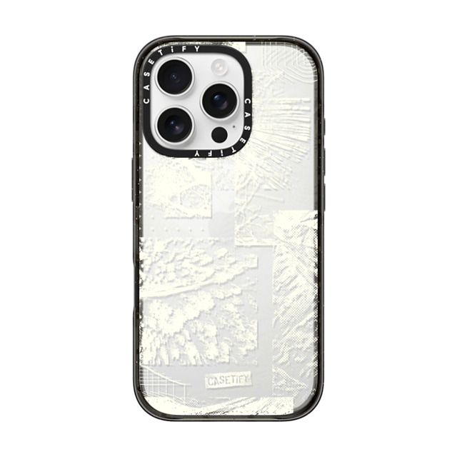 CASETiFY iPhone 16 Pro ケース ブラック インパクトケース nature Dark Forest