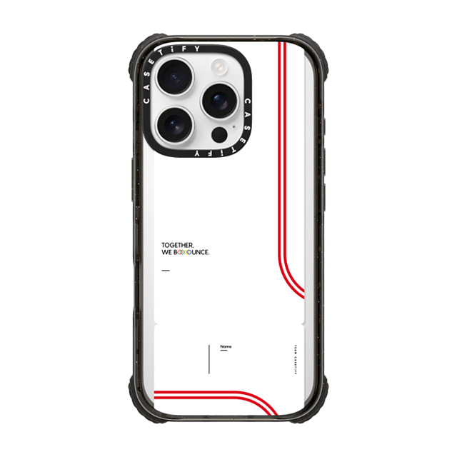 CASETiFY iPhone 16 Pro Case Black ウルトラ インパクトケース MagSafe 対応 Team CASETiFY Ticket Case - White casetify CASETiFY iPhone 16 Pro Case Black ウルトラ インパクトケース MagSafe 対応 Team CASETiFY Ticket Case - White casetify