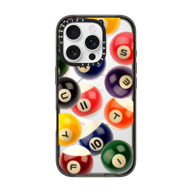 CASETiFY iPhone 16 Pro Case Black Impact Case MagSafe Compatible Sport Billiard CASETiFY iPhone 16 Pro Case Black Impact Case MagSafe Compatible Sport Billiard