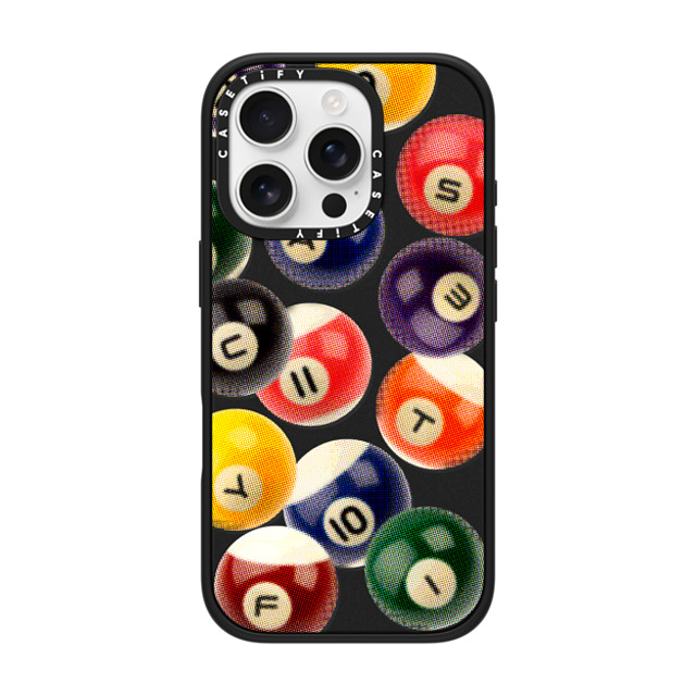 CASETiFY iPhone 16 Pro ケース マットブラック インパクトケース Sport Billiard