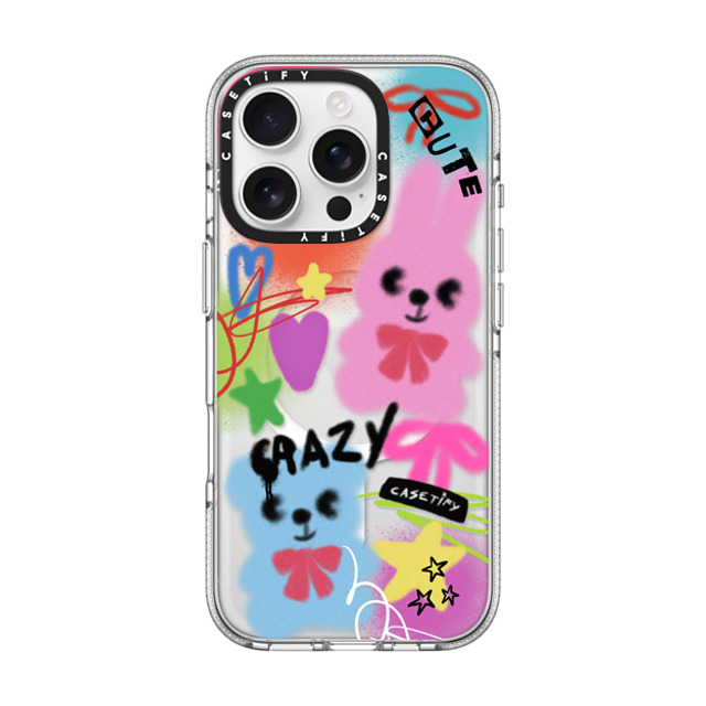 CASETiFY iPhone 16 Pro ケース クリア クリア ケース MagSafe対応 Street Art Cute & Crazy