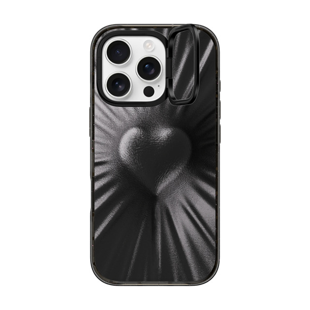CASETiFY iPhone 16 Pro ケース ブラック インパクトリングスタンドケース MagSafe対応 Y2K Y2K Leather Heart Father's Day CASETiFY iPhone 16 Pro ケース ブラック インパクトリングスタンドケース MagSafe対応 Y2K Y2K Leather Heart Father's Day