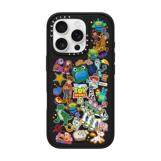 Toy Story x CASETiFY iPhone 16 Pro �P�[�X �}�b�g�u���b�N �C���p�N�g�P�[�X MagSafe�Ή� Toy Story 5 Stickermania Case