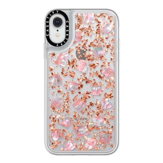 24 Karat iPhone XR Rose Gold Case with Mother of Pearl CASETiFY