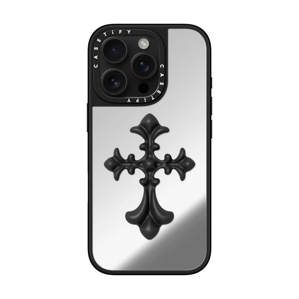 Mirror iPhone 16 Pro Case MagSafe Compatible - Cross Heritage