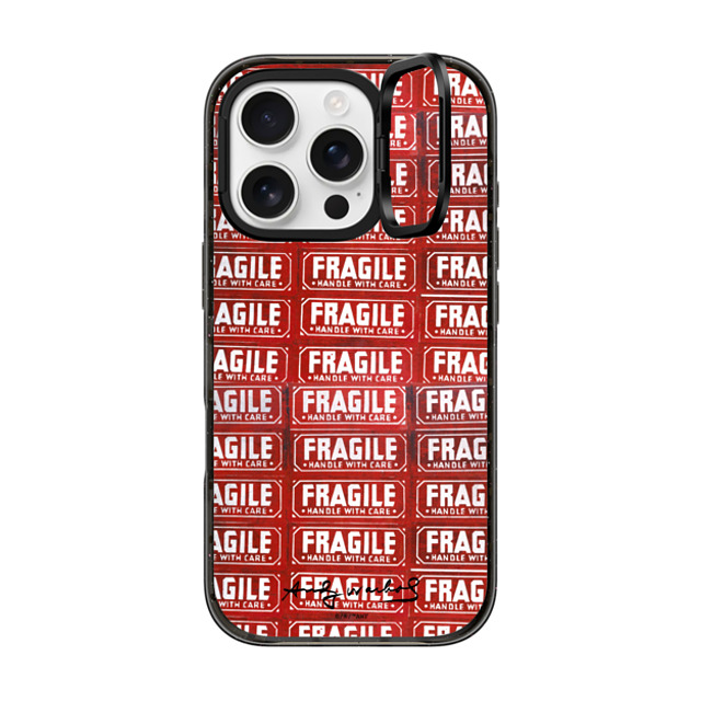 Andy Warhol x CASETiFY iPhone 16 Pro �P�[�X �u���b�N �C���p�N�g�����O�X�^���h�P�[�X MagSafe�Ή� Fragile (1962) Andy Warhol