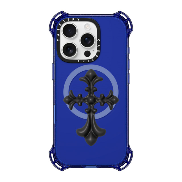 CASETiFY iPhone 16 Pro Case コバルトブルー バウンスケース Y2K Cross Heritage CASETiFY iPhone 16 Pro Case コバルトブルー バウンスケース Y2K Cross Heritage