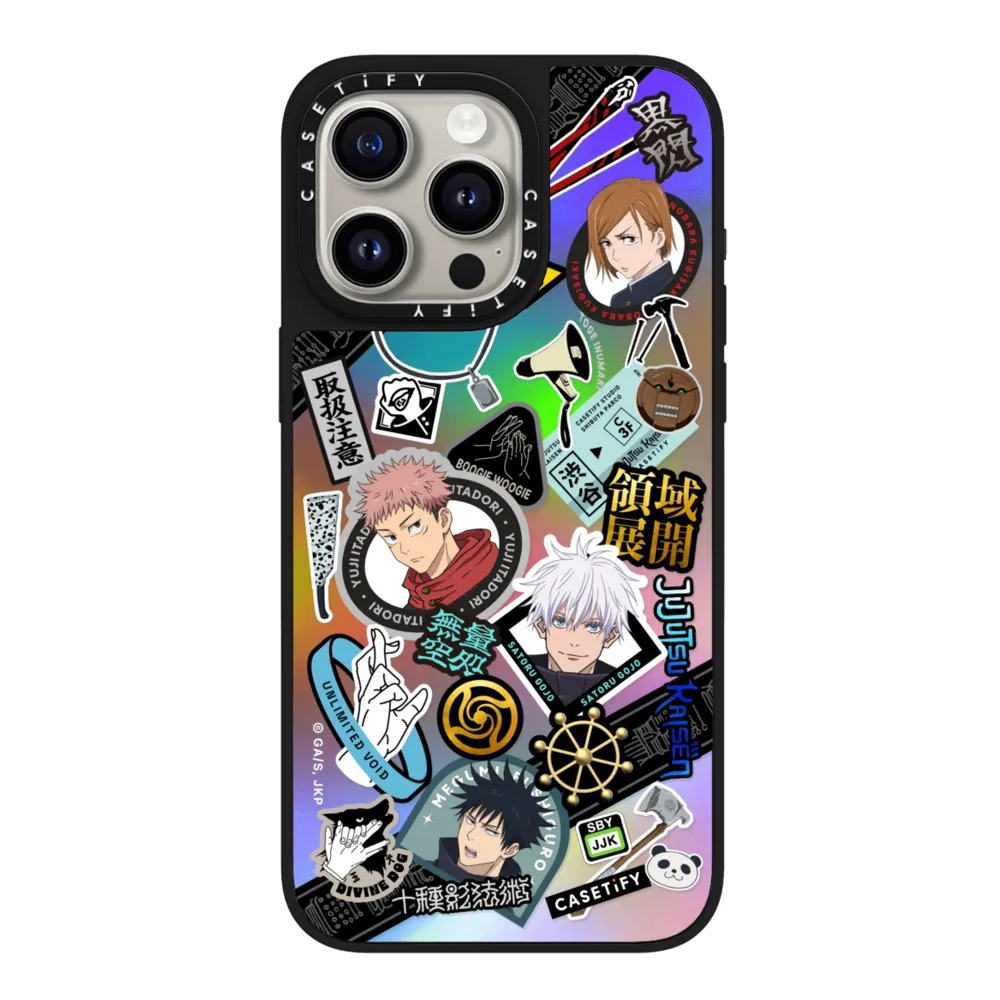 Hologram iPhone 15 Pro Max Case MagSafe Compatible - Jujutsu Sorcerer Side Case