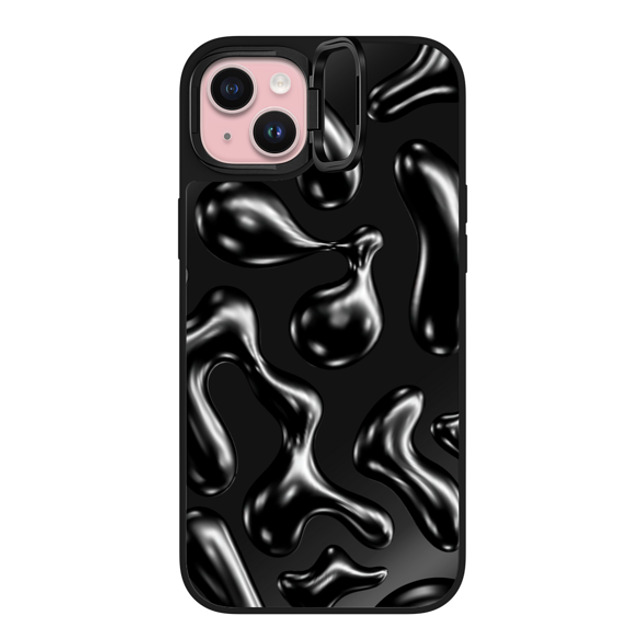 CASETiFY iPhone 15 Plus Case Black on Black ミラー リングスタンドケース MagSafe対応 Pattern,Y2K Y2K,Pattern Liquid Groovy Back to School CASETiFY iPhone 15 Plus Case Black on Black ミラー リングスタンドケース MagSafe対応 Pattern,Y2K Y2K,Pattern Liquid Groovy Back to School