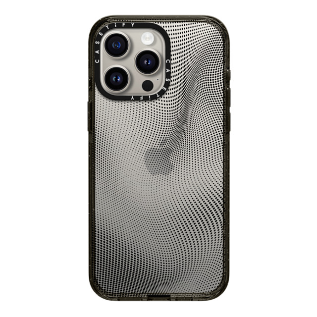 CASETiFY iPhone 15 Pro Max ケース ブラック インパクトケース Halftone Case casetify