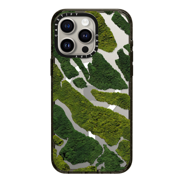 CASETiFY iPhone 15 Pro Max ケース ブラック インパクトケース MagSafe対応 nature Moss Camo