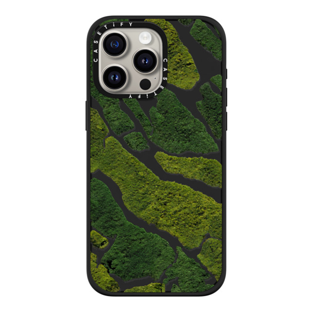 CASETiFY iPhone 15 Pro Max ケース マットブラック インパクトケース MagSafe対応 nature Moss Camo