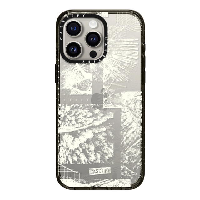 CASETiFY iPhone 15 Pro Max ケース ブラック インパクトケース nature Dark Forest