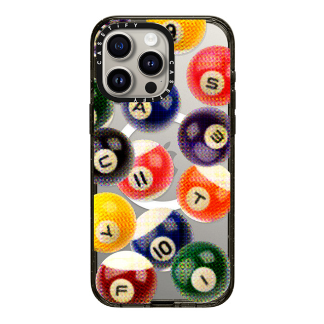 CASETiFY iPhone 15 Pro Max ケース ブラック インパクトケース MagSafe対応 Sport Billiard