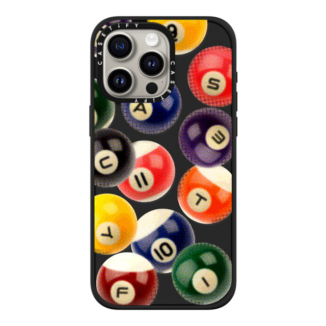 CASETiFY iPhone 15 Pro Max ケース マットブラック インパクトケース MagSafe対応 Sport Billiard