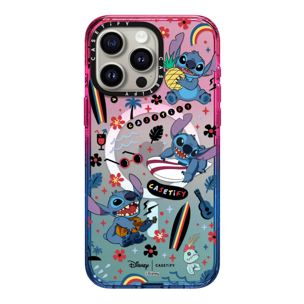 Impact iPhone 15 Pro Max Case MagSafe Compatible - Stitch Surfer Case