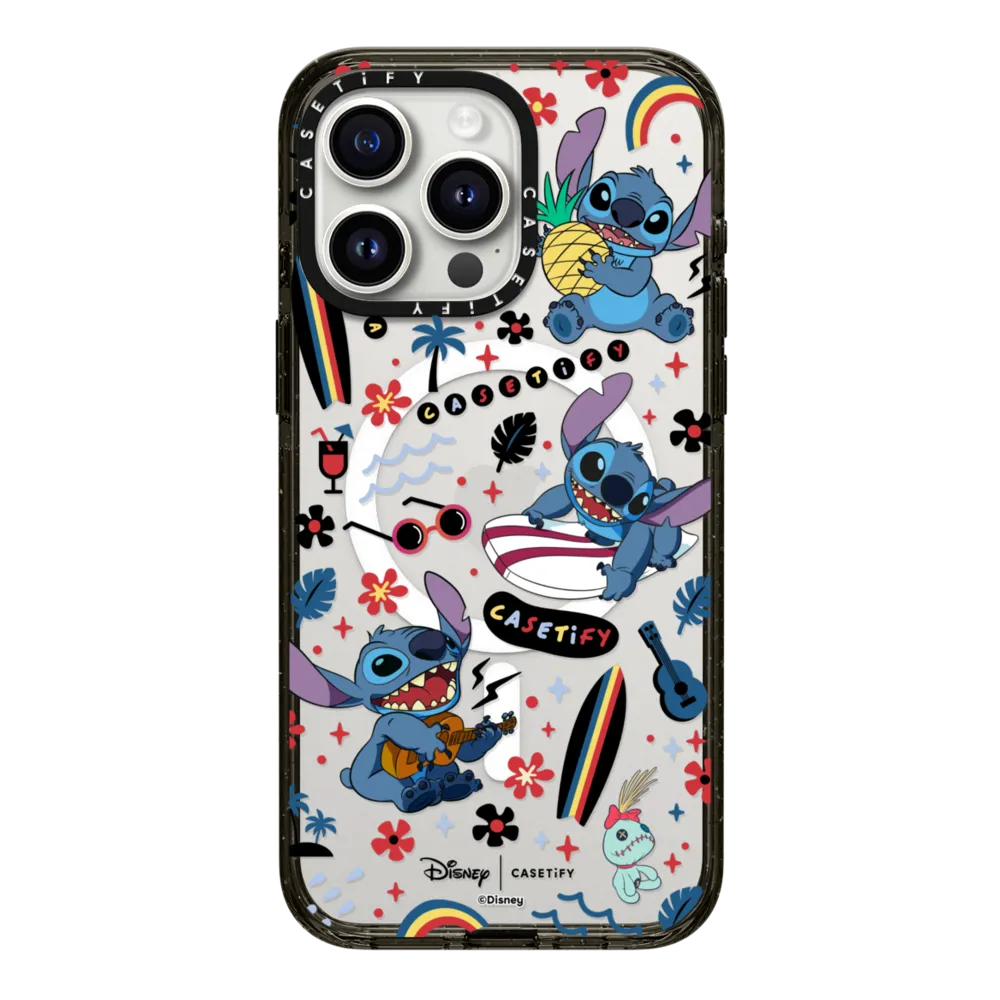 Mirror iPhone 16 Pro Max Case MagSafe Compatible - Stitch Surfer Case