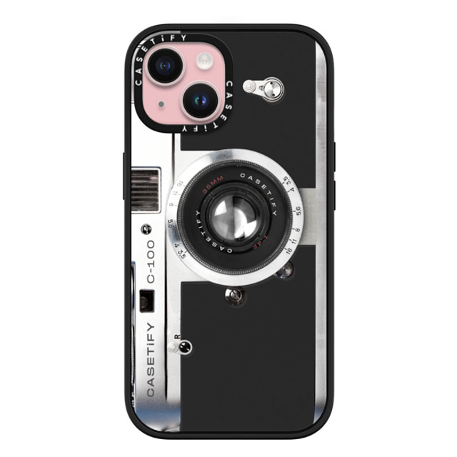 CASETiFY iPhone 15 ケース マットブラック インパクトケース MagSafe対応 Camera Case - Retro casetify