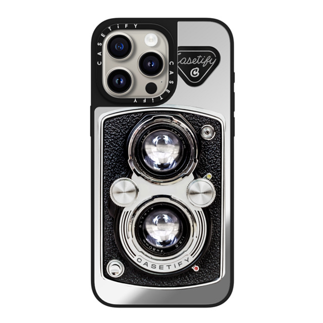 CASETiFY iPhone 15 Pro Max ケース Silver on Black ミラーケース MagSafe対応 Camera Case - Vintage casetify