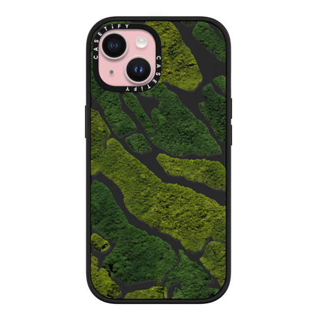 CASETiFY iPhone 15 ケース マットブラック インパクトケース MagSafe対応 nature Moss Camo