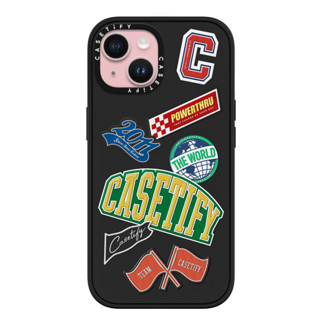 CASETiFY iPhone 15 ケース マットブラック インパクトケース MagSafe対応 Y2K CASETiFY University