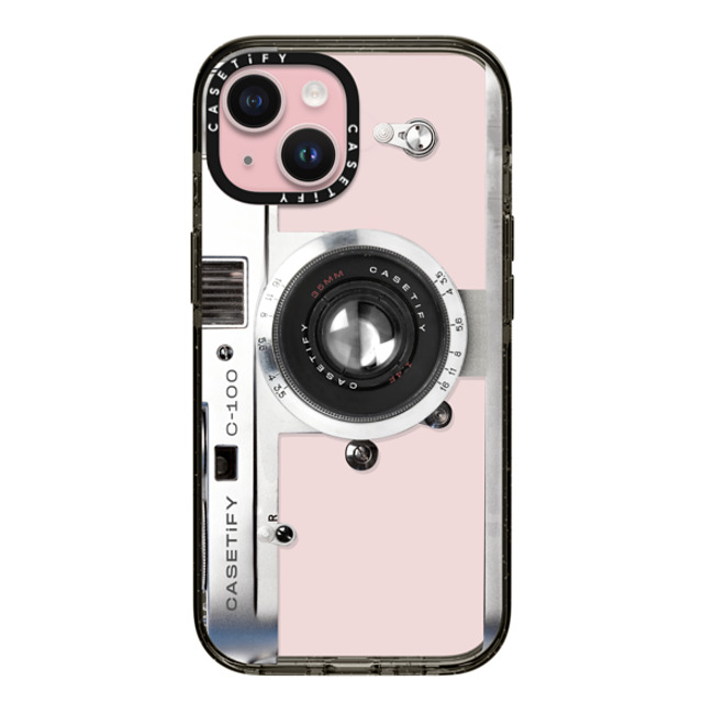 CASETiFY iPhone 15 ケース ブラック インパクトケース Camera Case - Retro casetify