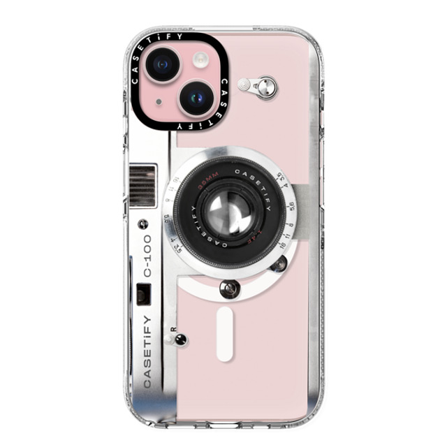 CASETiFY iPhone 15 ケース クリア クリア ケース MagSafe対応 Camera Case - Retro casetify