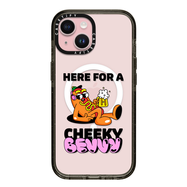 CASETiFY iPhone 15 ケース ブラック インパクトケース MagSafe対応 Cherry チェリー(赤) HERE FOR A CHEEKY BEVVY Father's Day CASETiFY iPhone 15 ケース ブラック インパクトケース MagSafe対応 Cherry チェリー(赤) HERE FOR A CHEEKY BEVVY Father's Day