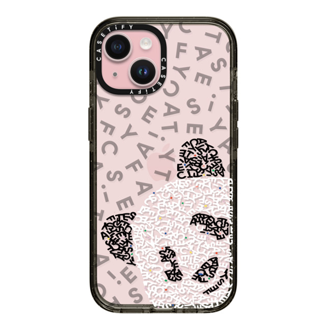 CASETiFY iPhone 15 Case Black インパクトケース Hi! Panda! casetify Mother's Day CASETiFY iPhone 15 Case Black インパクトケース Hi! Panda! casetify Mother's Day