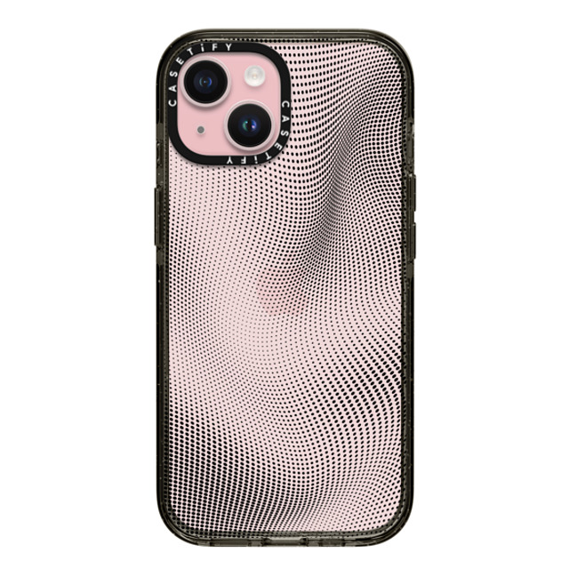 CASETiFY iPhone 15 ケース ブラック インパクトケース Halftone Case casetify