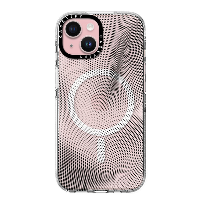 CASETiFY iPhone 15 ケース クリア クリア ケース MagSafe対応 Halftone Case casetify